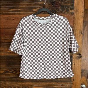 boutique checkered top